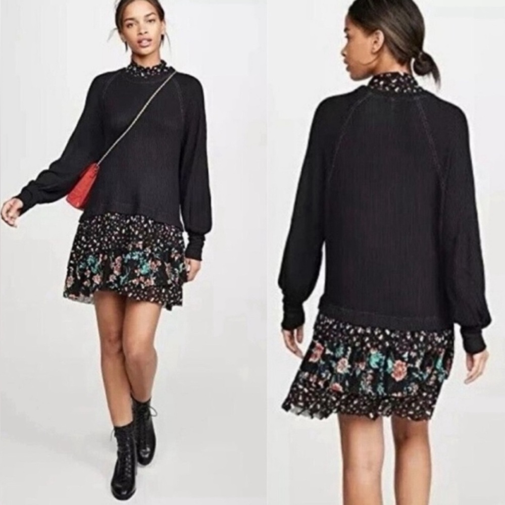 FREE PEOPLE Opposites Attract Mini Dress Size Small